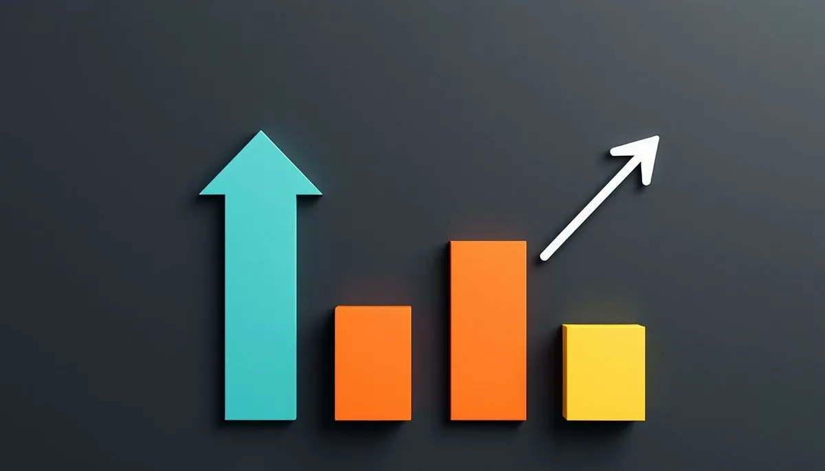 Gráficos de crecimiento mostrando beneficios y ROI de auditoría SEO